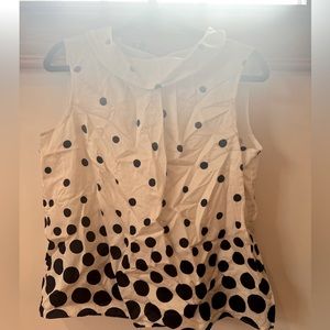 Polka Dotted Tank Blouse